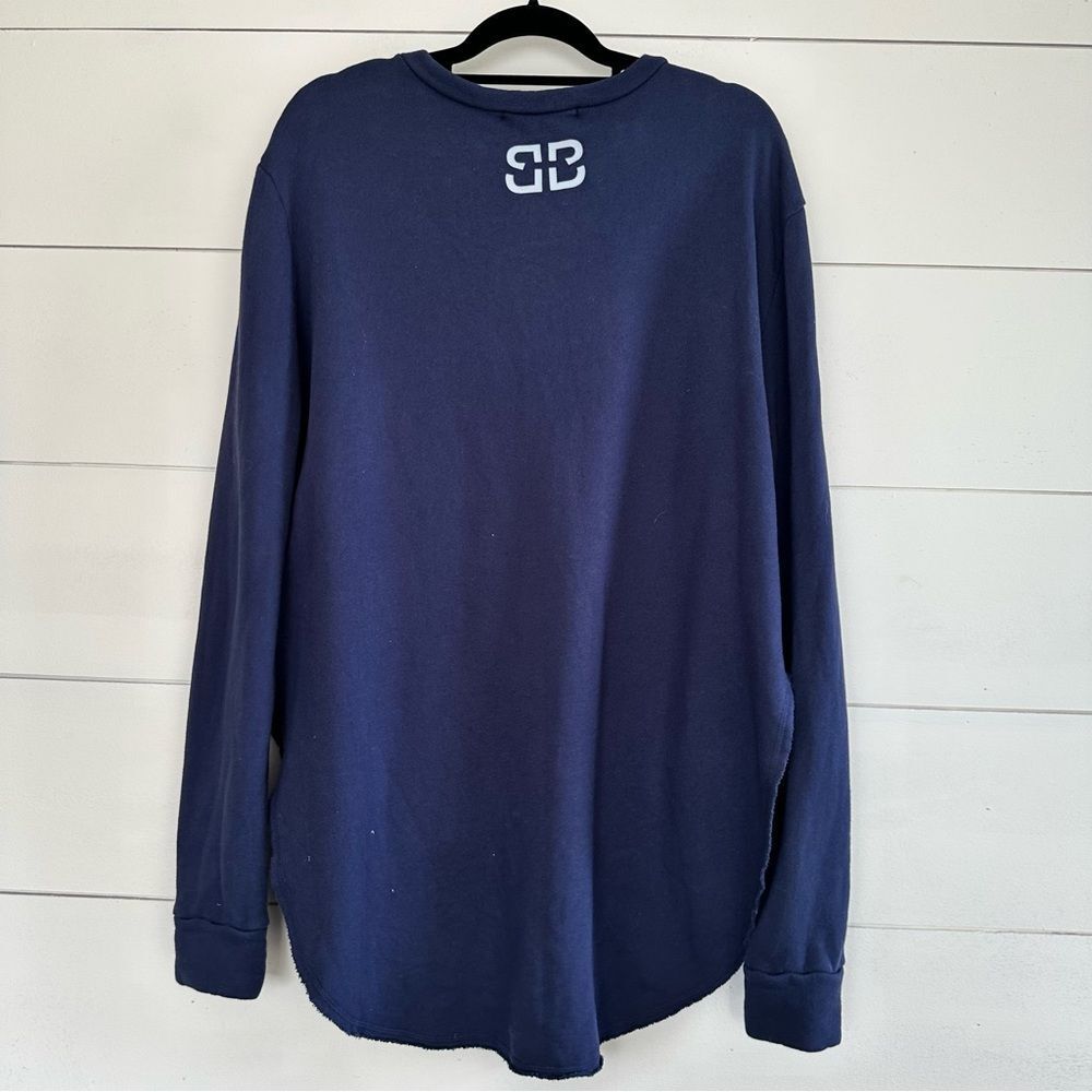 BirdieBee Navy Blue Love Graphic Sweatshirt - Picture 4 of 6